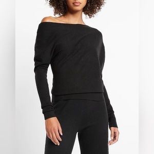 Ultra Soft Off The Shoulder Banded Sweater EXPRESS XS